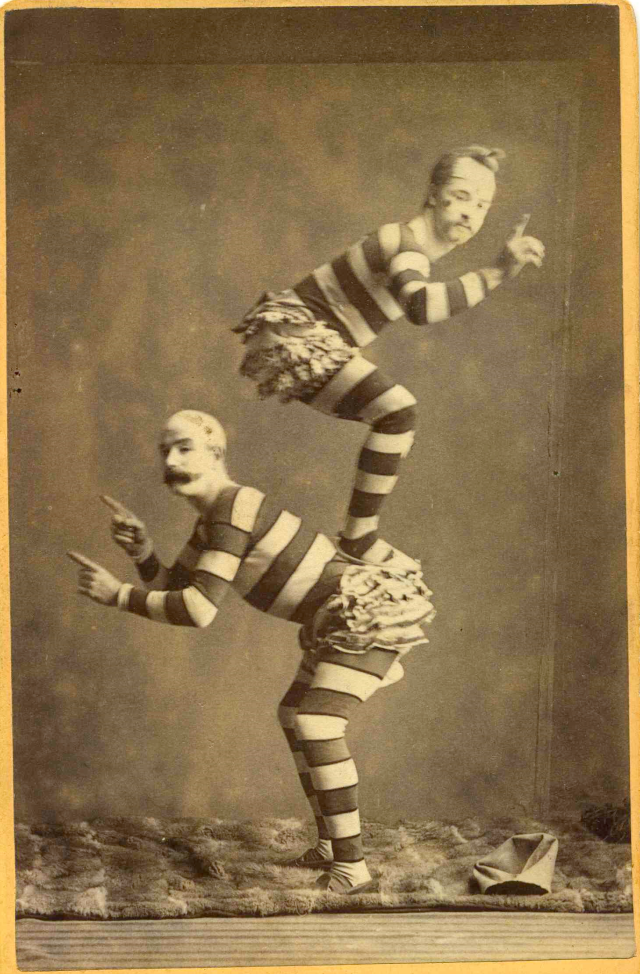 striped clowns